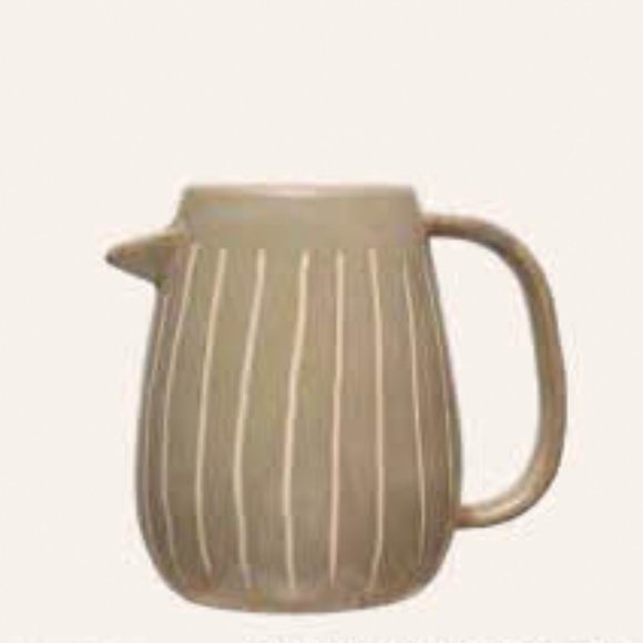 Glazed Stoneware Pitcher - Picture 1 of 1